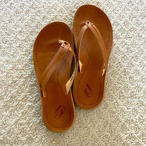 OluKai leather flip-flops, Women’s, size 9